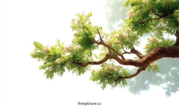 Beautiful Tree Branches with Delicate Flowers