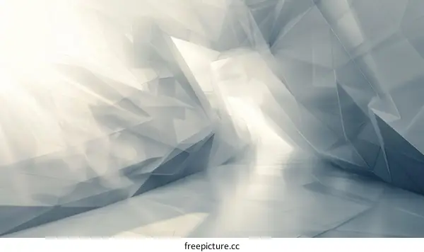 Abstract Futuristic Background with Dynamic Geometric Shapes
