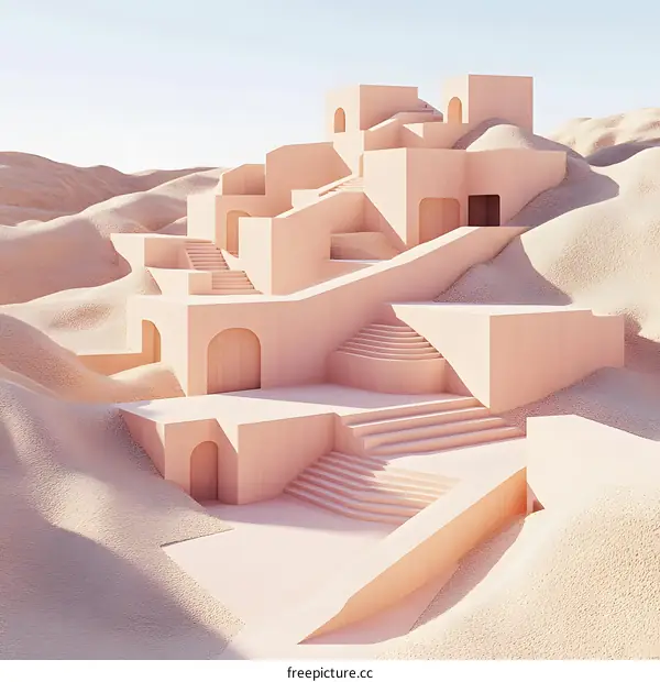 Abstract Architecture In The Desert