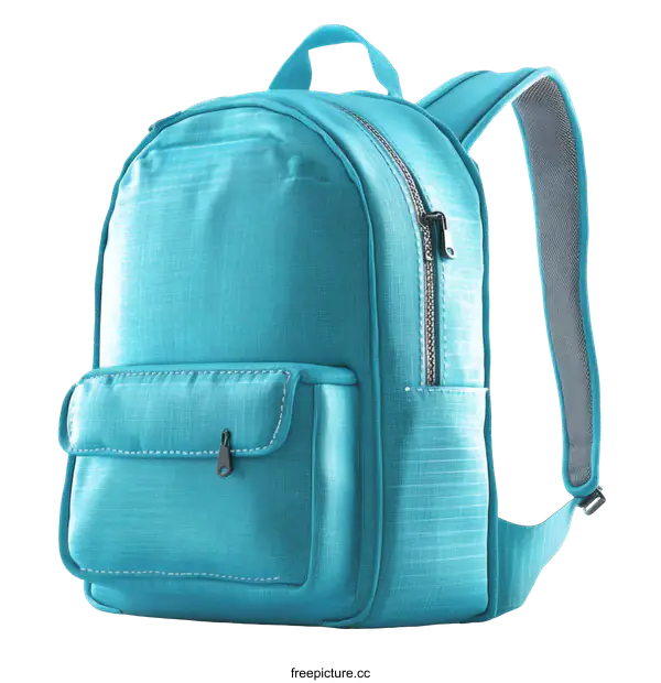 [Transparent Background PNG]Teal Backpack Design Illustration