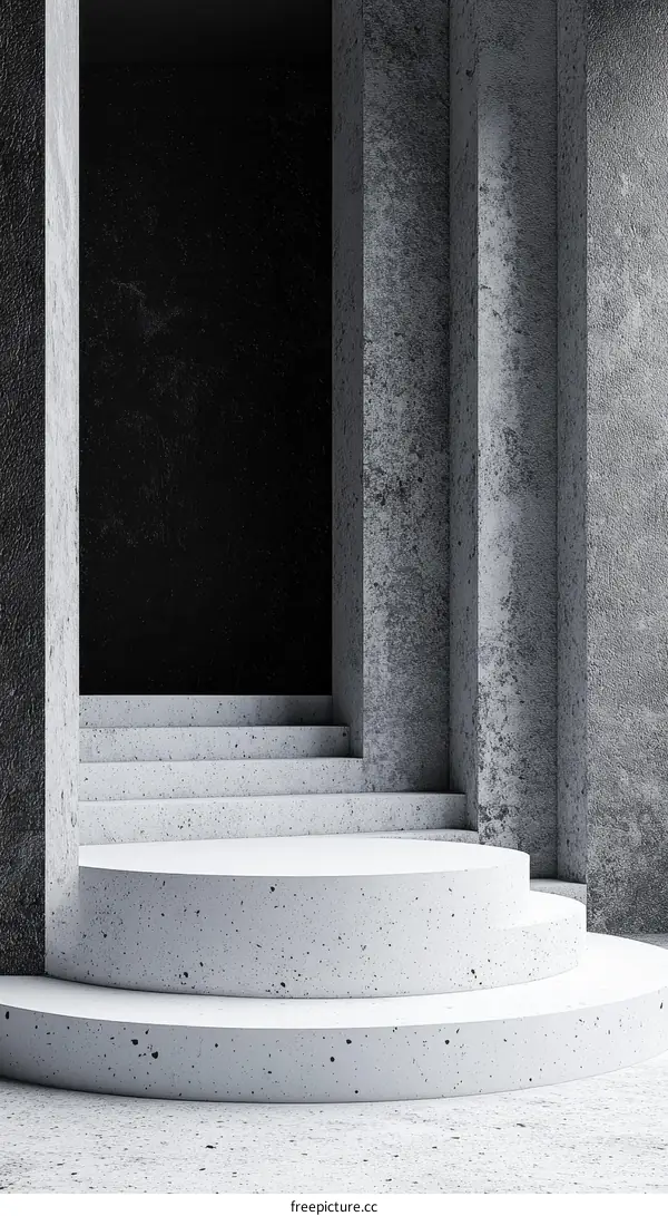 Modern Concrete Architectural Display Podium