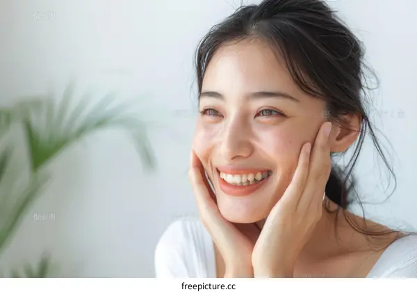 A beautiful portrait of a young Asian woman