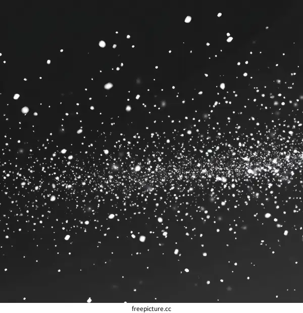 Falling Snow Particles Abstract Background