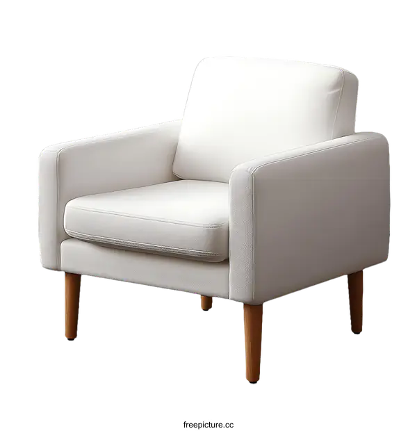 [Transparent Background PNG]Modern Minimalist Single Armchair