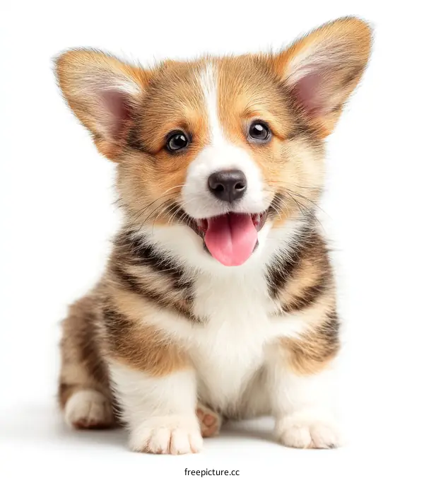 Adorable Pembroke Welsh Corgi Puppy Portrait