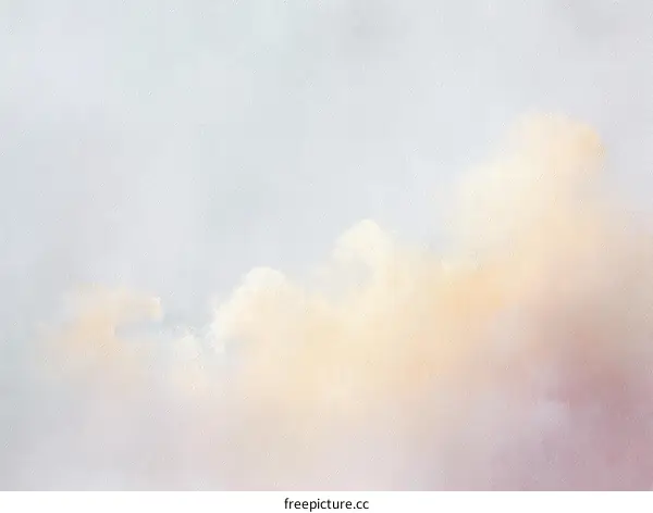 Pastel Sky Cloudscape Illustration