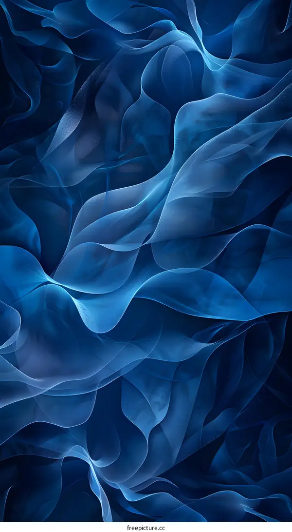 Light Blue Silk Fabric with a Dark Blue Background