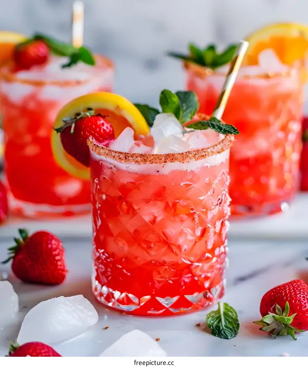 Strawberry Orange Mint Cocktail Recipe