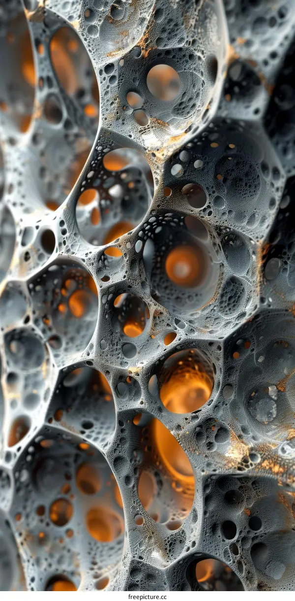 Close-up of Grey Alien Skin Texture