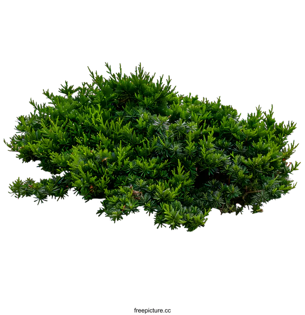 [Transparent Background PNG]Green Bush Isolated On White Background