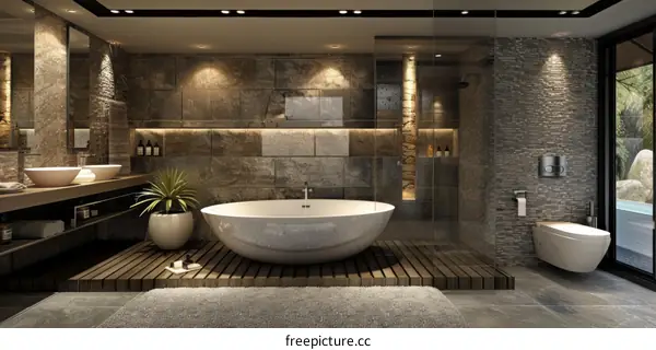 Modern Luxurious Bathroom Interior Design