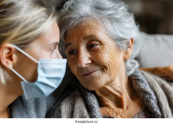 Caregiver and Elderly Woman Connection