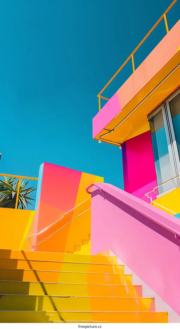 Colorful Staircase Architecture Design