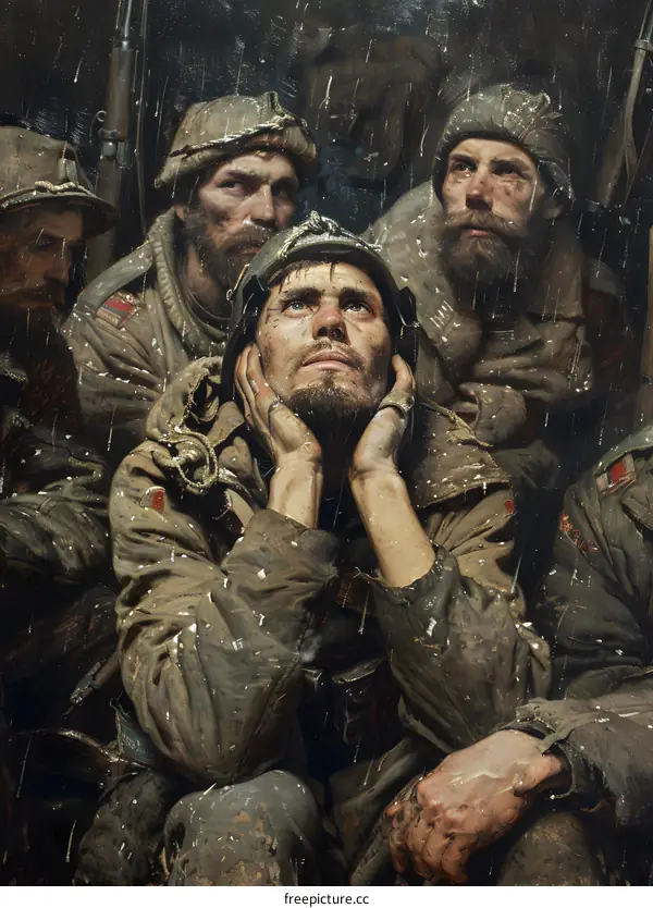 The Soldiers Wait In The Rain