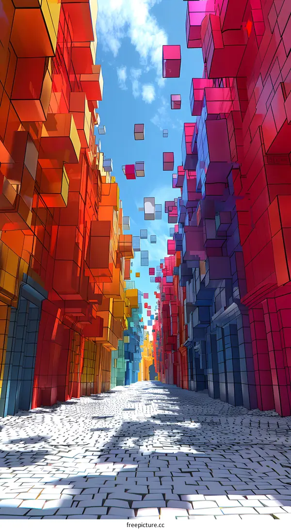 Colorful Abstract Cityscape