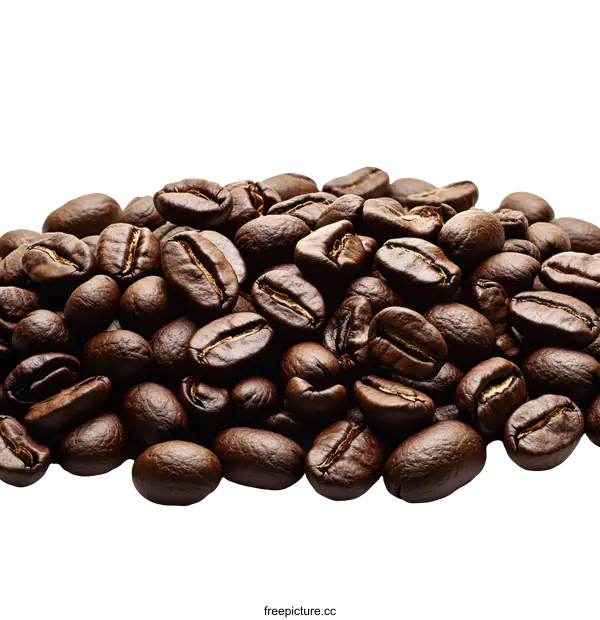 [Transparent Background PNG]Closeup of Coffee Beans