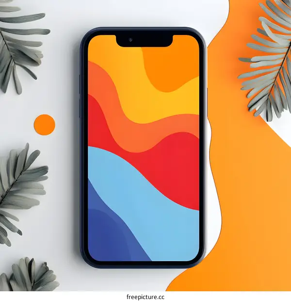Colorful Abstract Phone Screen Wallpaper