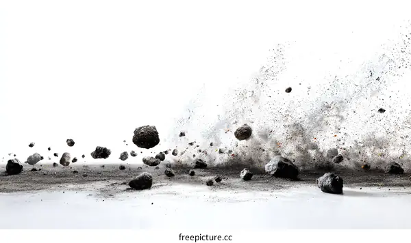 Abstract Image of Rocks and Dust