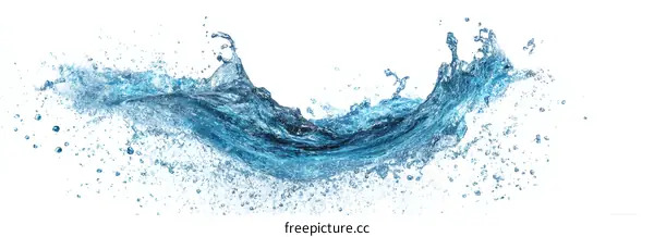 Dynamic Water Splash Illustration