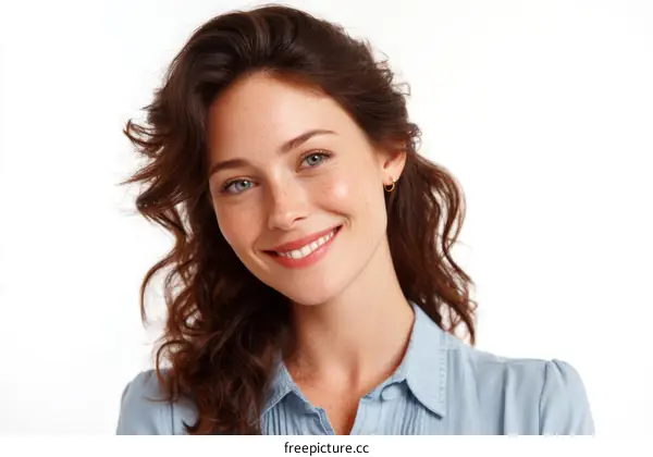 Smiling Woman Portrait Close Up