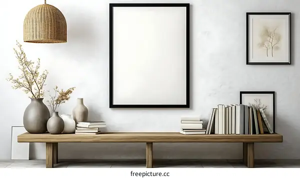 Modern Minimalist Interior Design Mockup