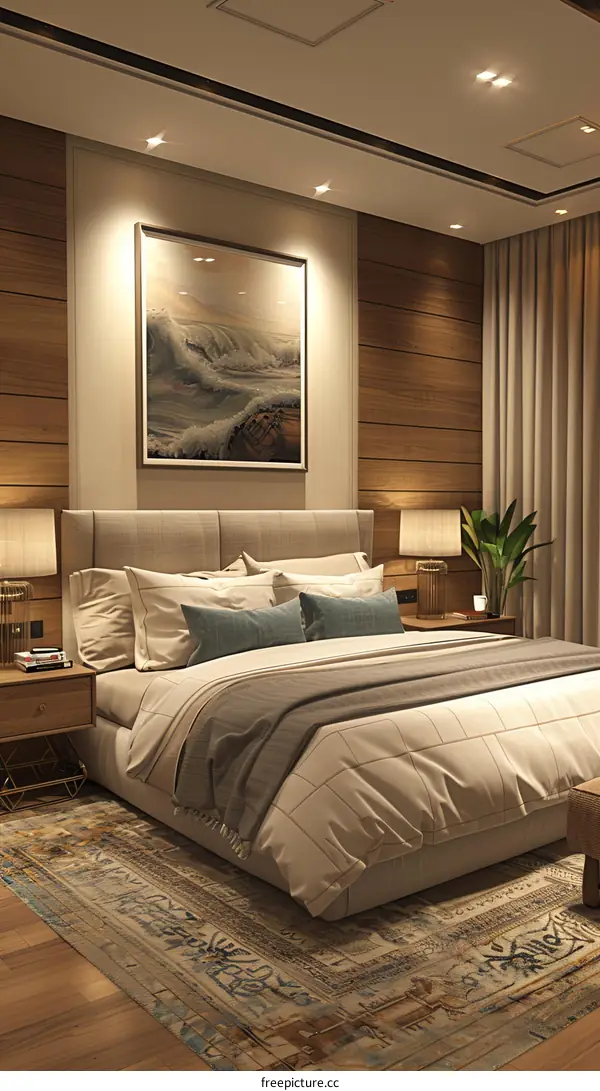 Modern Bedroom Interior Design with Cozy Decoration