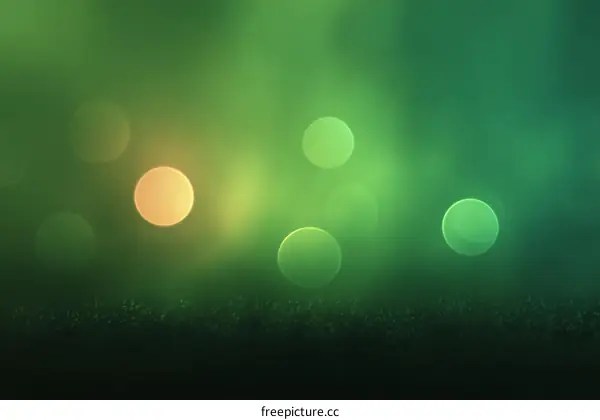 Abstract Bokeh Green Background Design