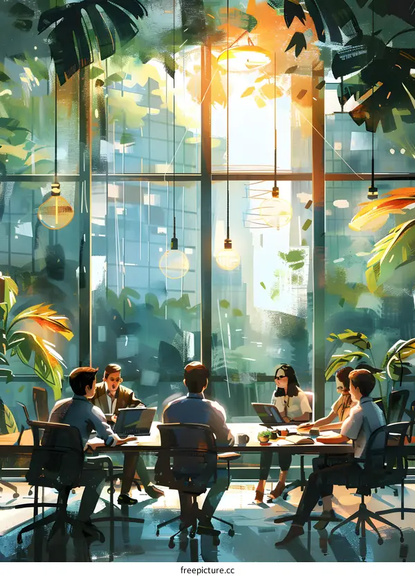 business meeting in the modern office