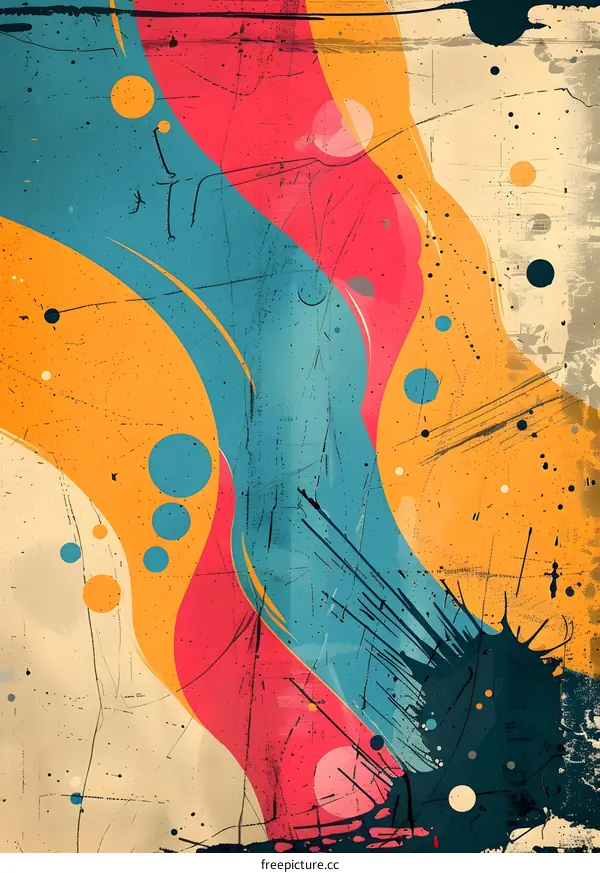 Colorful abstract painting