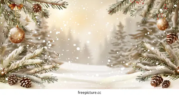 Christmas & New Year Holiday Greeting Celebration