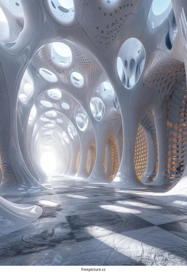 Parametric Tunnel: Futuristic Architecture
