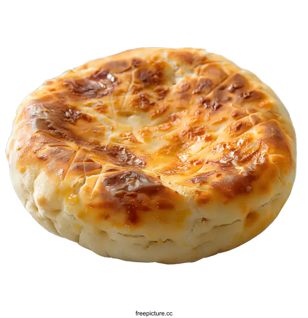 [Transparent Background PNG]Round Loaf of Bread on White Background