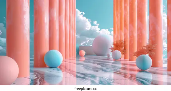 Abstract Futuristic Architectural Design