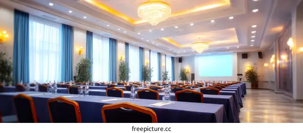 Conference Room with Attendees for Meeting