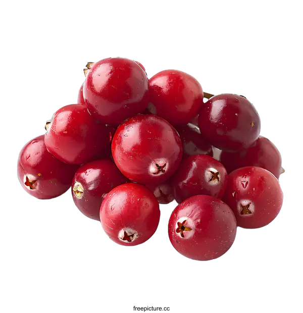 [Transparent Background PNG]Heap of fresh cranberries
