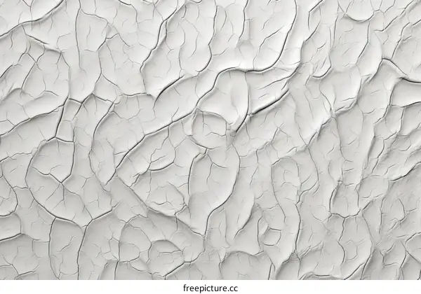 White Cracked Paint Texture: Grunge Background