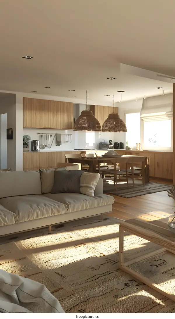 Bright and Airy Scandinavian Living Room