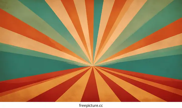 Retro Vintage Sunburst Background Design