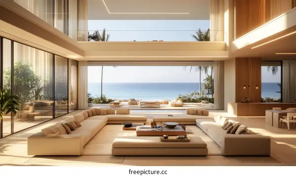 Modern Coastal Luxury Home Interior Design