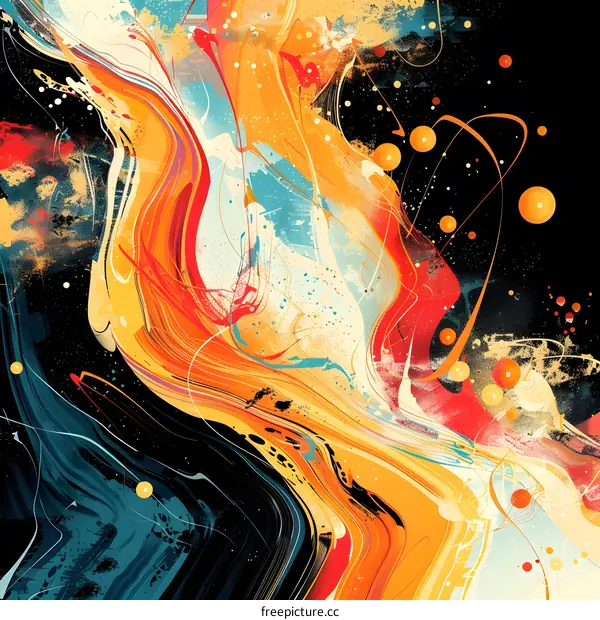 Colorful abstract painting