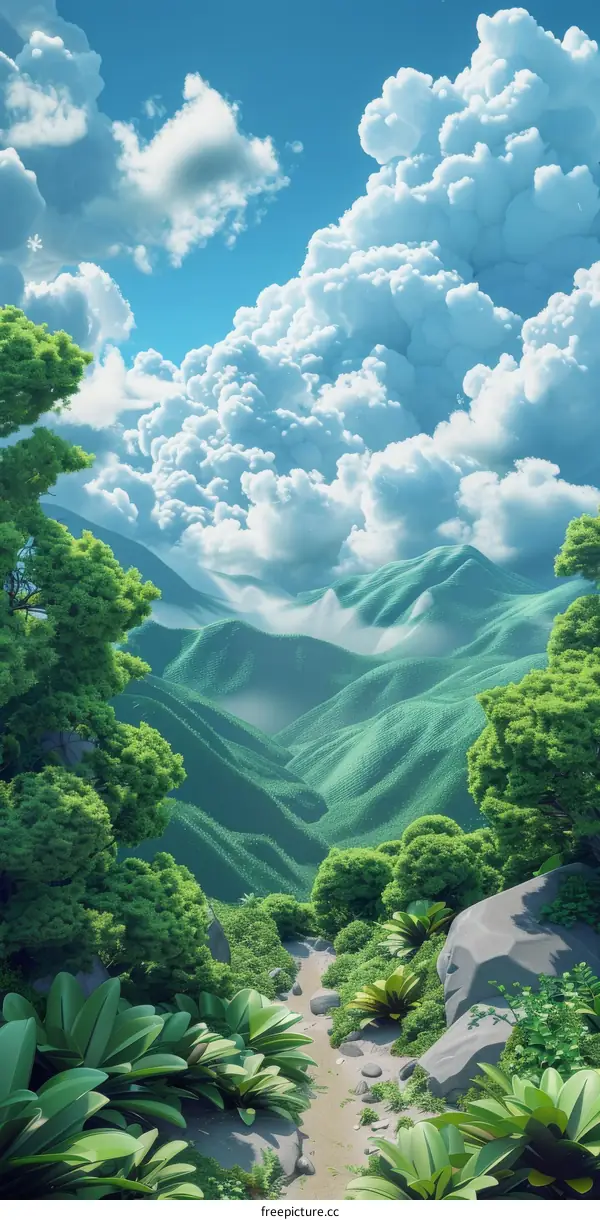 Tranquil Valley Path