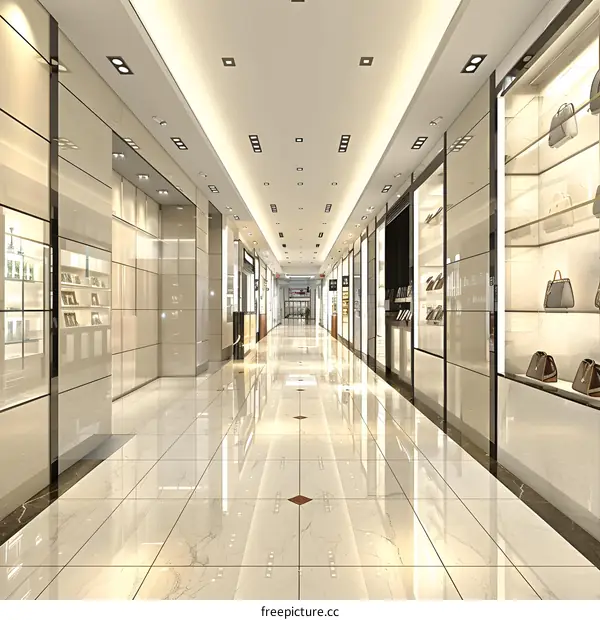 Luxury Shopping Mall Interior Design Corridor