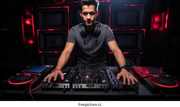 Indian DJ at the Turntable