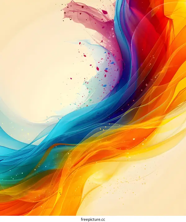 Colorful Wavy Illustration