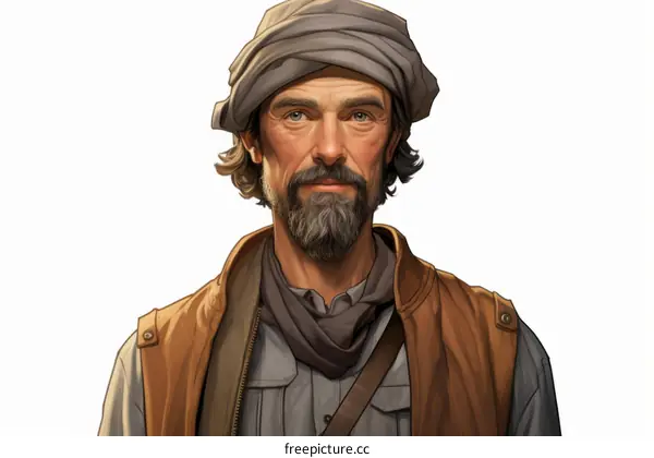 Portrait of a middle eastern man