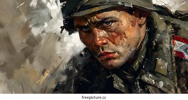 Portrait of a soldier