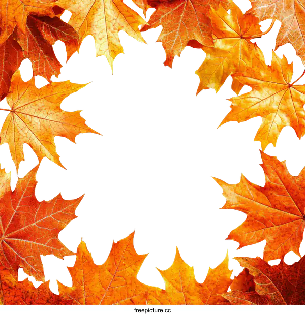 [Transparent Background PNG]Autumn Leaves Border Background Image