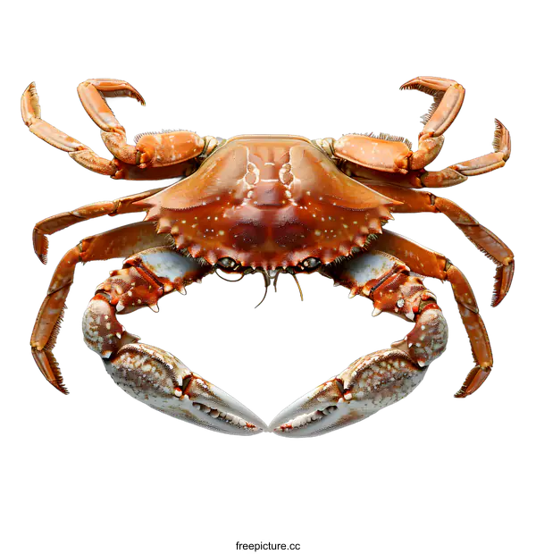 [Transparent Background PNG]Cooked crab on white background