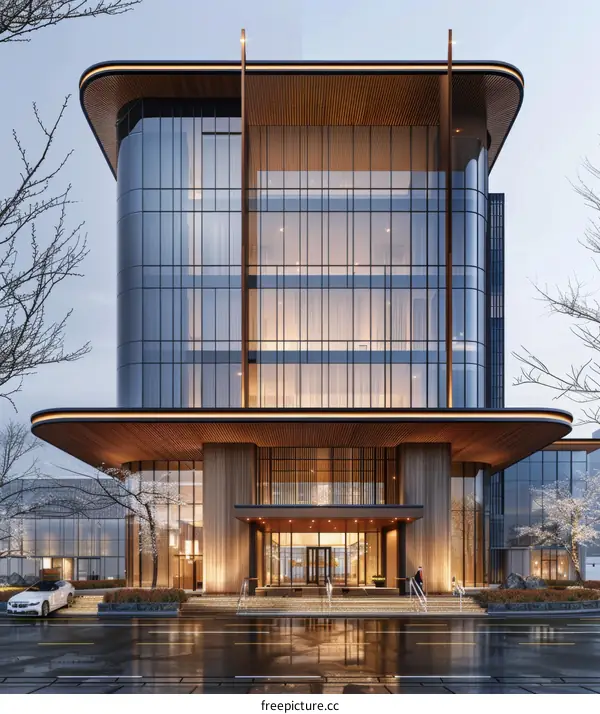 Modern Architectural Design of a Contemporary Office Building