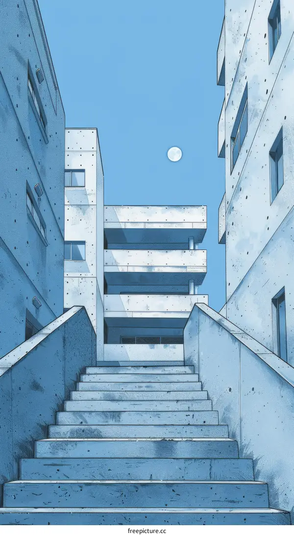 Blue City Illustration